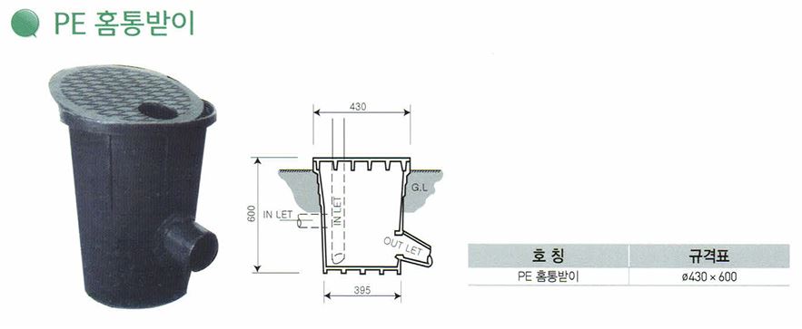 이미지 5:PE 빗물받이
